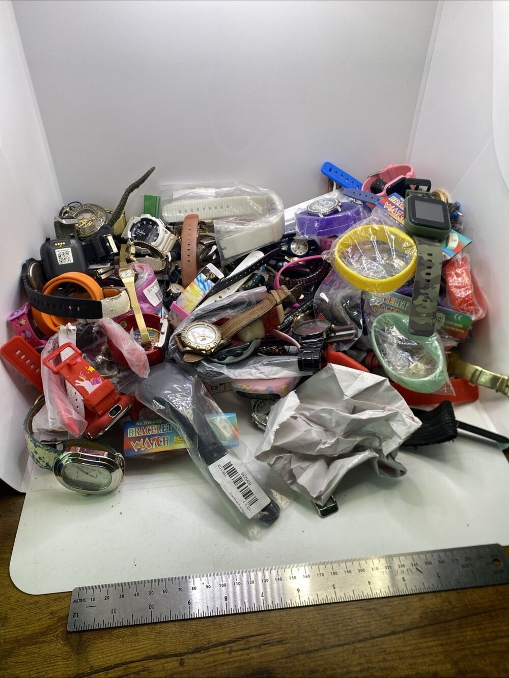9 Lbs Bulk Lot Of Watches Parts And Bands For Parts Repair Casio Timex Etc